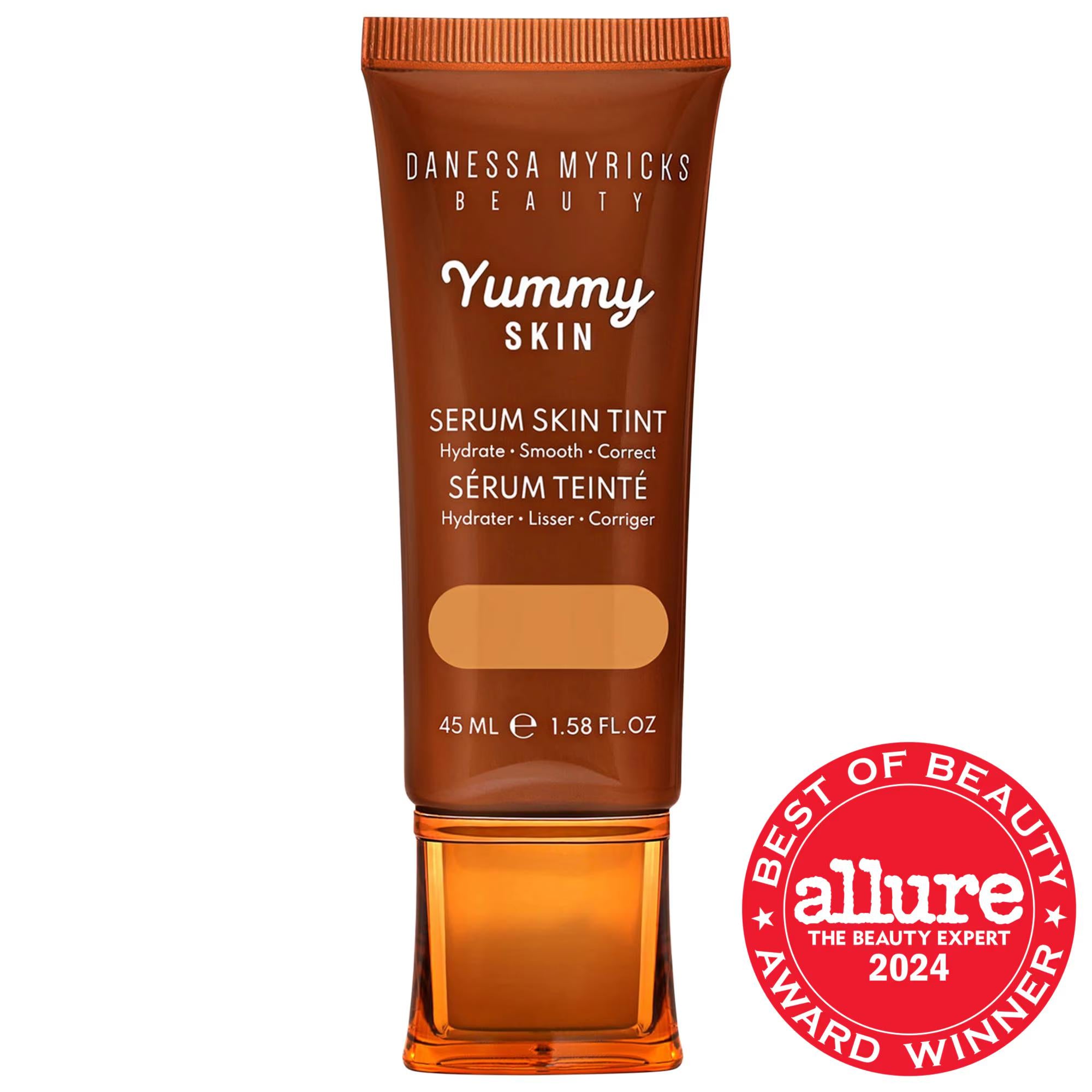 Yummy Skin Soothing Serum Skin Tint Foundation with Peptides + Ceramides - Hydrating Makeup for Natural Dewy Coverage Yummy Skin Tinted Serum Foundation - Hydrating Makeup tinted serum foundation, hydrating makeup, vegan collagen peptides, ceramides skincare, squalane for skin hydration, natural dewy coverage, anti-aging makeup, skincare in makeup, liquid foundation, radiant finish, cruelty-free cosmetics, gluten-free makeup, paraben-free, sulfate-free, phthalate-free, mature skin solutions, everyday makeup