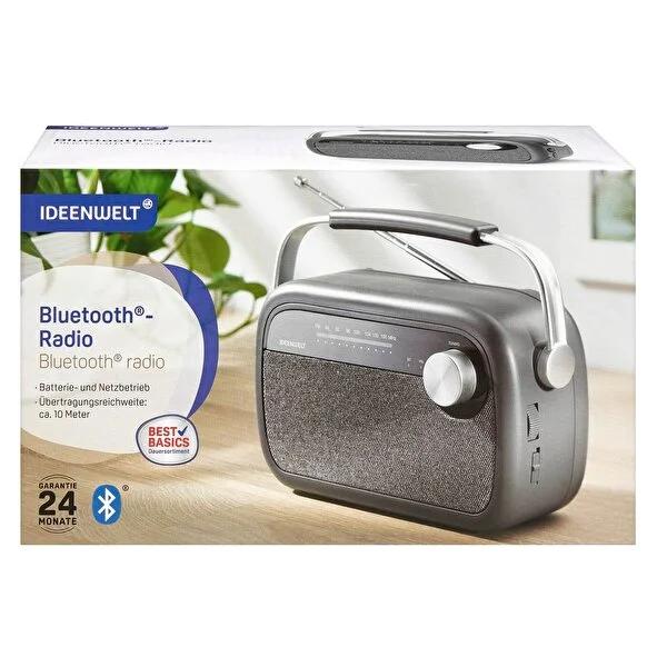 Ideenwelt Bluetooth Radio: Portable FM Radio with Battery & Mains Power - Perfect for Travel & Home Ideenwelt Bluetooth Portable Radio: FM/Bluetooth - Travel & Home Bluetooth radio, portable radio, FM radio, battery powered radio, travel radio, Bluetooth speaker with radio, small portable radio, FM/Bluetooth radio, radio, Bluetooth speaker, portable FM radio, battery operated radio, travel FM radio, personal radio, compact radio, kitchen radio, camping radio, picnic radio, audio streaming, wireless audio, m