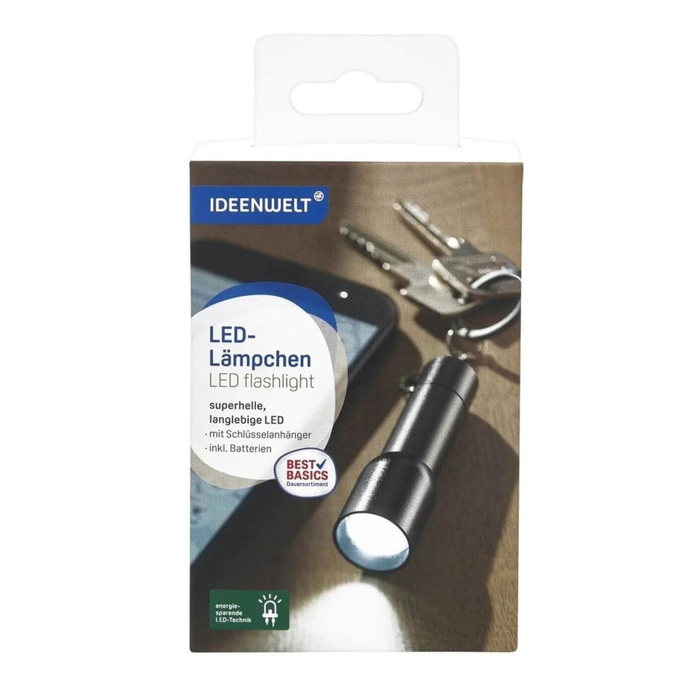 Ideenwelt LED Keychain Flashlight for Portable Light
