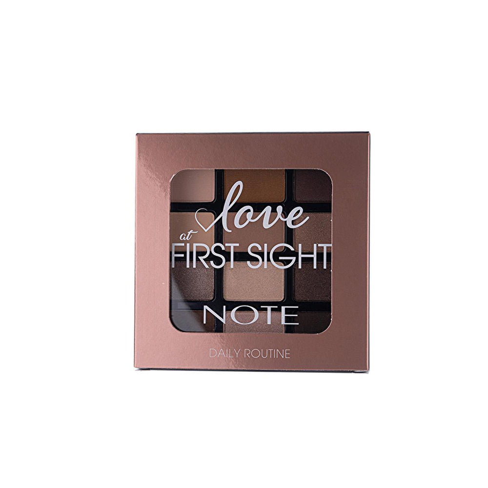 Note Cosmetics Love at First Sight Eyeshadow Palette - 12 Highly Pigmented Colors, Matte, Metallic & Shimmer - Long Lasting & Vitamin E Infused Note Eyeshadow Palette: 12 Pigmented Colors - Long Lasting eyeshadow palette, pigmented eyeshadow, long-lasting eyeshadow, matte metallic shimmer eyeshadow palette, note eyeshadow palette, best eyeshadow palette, eyeshadow palette for beginners, eyeshadow palette with vitamin E, eyeshadow, makeup, cosmetics, eye makeup, shimmer eyeshadow, metallic eyeshadow, matte e