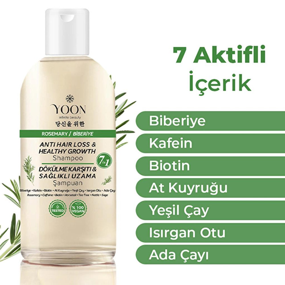 Yoon Rosemary Salt-Free Shampoo for Stronger Hair 400ml