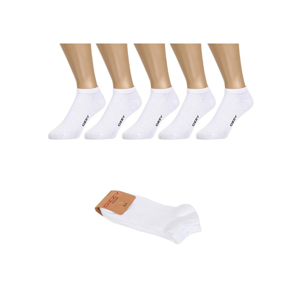 Ozzy Socks Men's Seamless Socks - 5 Pack Comfortable Cotton White Socks for Men (Size 40/44) - view 2