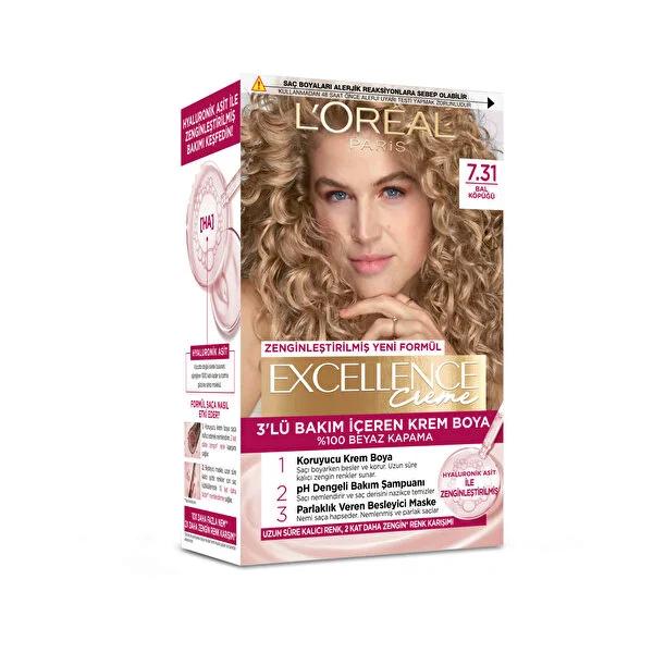 L'Oréal Paris Excellence Creme Hair Dye - 100% Grey Coverage, Nourishing Hyaluronic Acid Formula L'Oréal Paris Excellence Creme Hair Dye - 100% Grey Coverage hair dye, permanent hair color, hyaluronic acid hair dye, grey hair coverage, nourishing hair color, at home hair coloring, hair care, beauty products, cosmetics