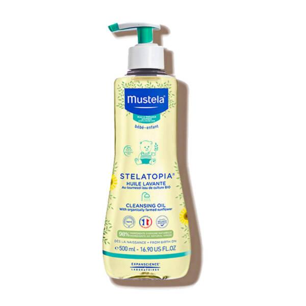 Mustela Stelatopia Cleansing Oil for Dry Skin - Natural, Vegan, Dermatologically Tested Baby Skincare - image 5