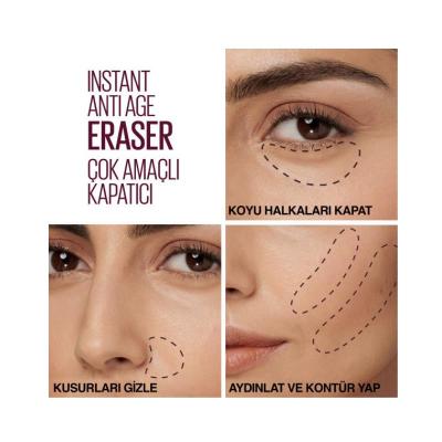 Maybelline New York Instant Anti Age Eraser Concealer - Conceals Dark Circles & Fine Lines, Brightens Skin Maybelline Instant Anti Age Eraser Concealer - Brightens & Conceals Maybelline New York Instant Anti Age Eraser Concealer, Concealer for under-eye dark circles, Anti-aging concealer, Skin tone evening concealer, Cosmetic concealer for fine lines, Makeup, Beauty Products, Cosmetics, Concealers, Under-eye care, Anti-aging makeup, Skin brightening, Smooth texture, Silky finish, Beauty essentials, Makeup m