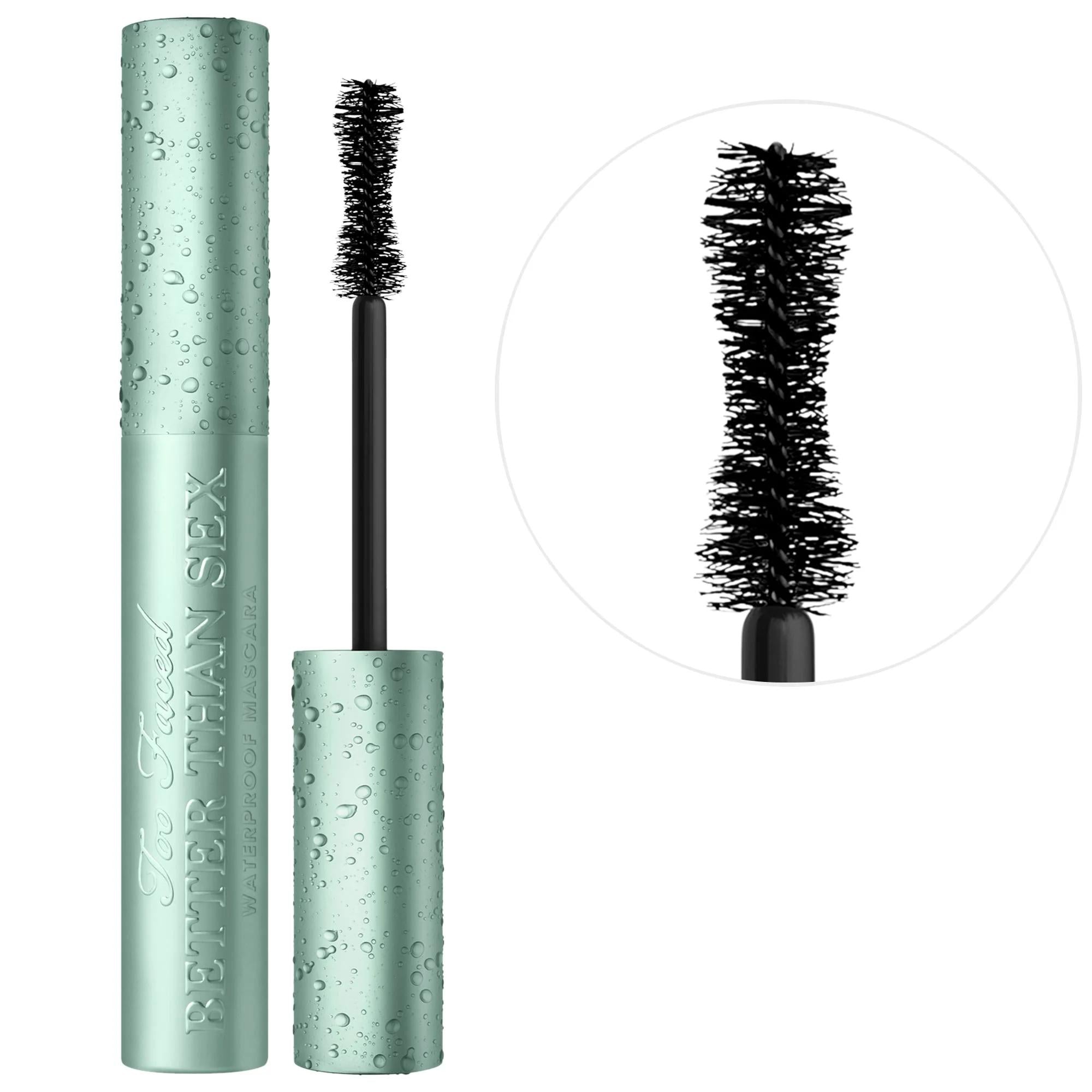 Better Than Sex Waterproof Mascara - Volumizing, Lengthening, Smudge-Proof, Paraben-Free Cosmetics Better Than Sex Waterproof Mascara - Volumizing &amp; Lengthening waterproof mascara, volumizing mascara, lengthening mascara, paraben-free cosmetics, sulfate-free cosmetics, phthalate-free cosmetics, smudge-proof makeup, long-lasting eye makeup, dramatic lashes, intense black color, healthy lashes, sensitive eyes, cosmetic products for sensitive eyes, beach makeup, wedding makeup, daily makeup, Better Than Sex co