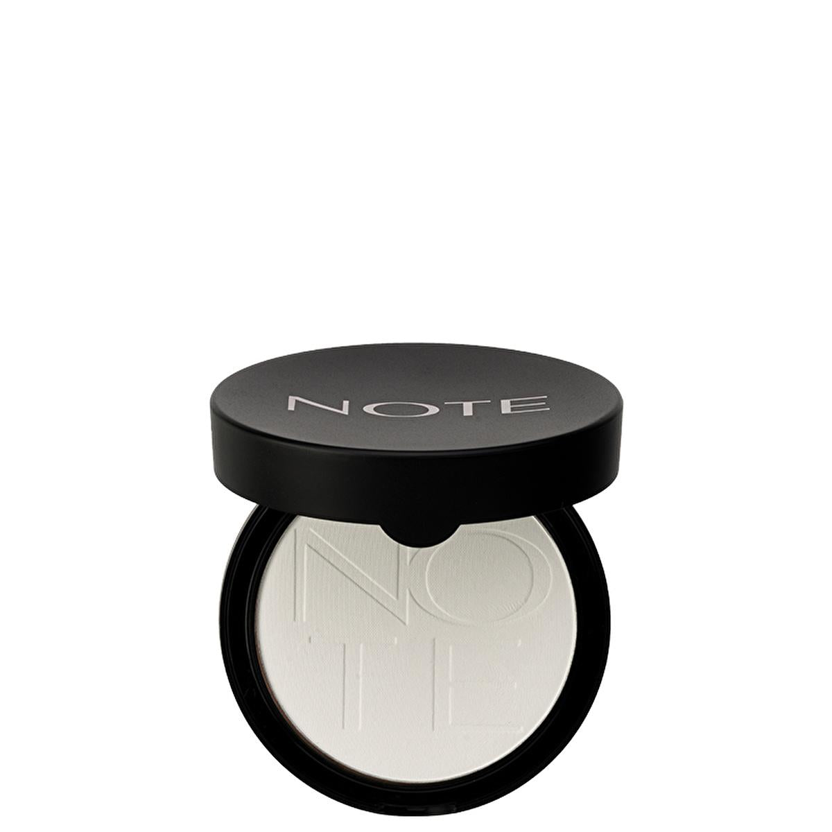 note translucent setting powder packaging, note translucent setting powder in use, note translucent setting powder product close up Note Translucent Setting Powder - Long Lasting Matte Finish for Makeup Users | 0.31 fl. oz. Note Translucent Setting Powder - Long Lasting Matte Finish note, translucent-setting-powder, makeup, beauty, matte-finish, blue-light-protection, setting-powder, translucent-powder, cosmetic, ai-generated