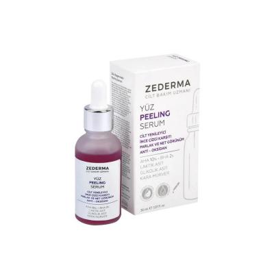 Zederma Peeling Serum - AHA BHA Exfoliant for Hyper-Pigmentation Treatment with Hyaluronic Acid, Paraben-Free - Face Serum