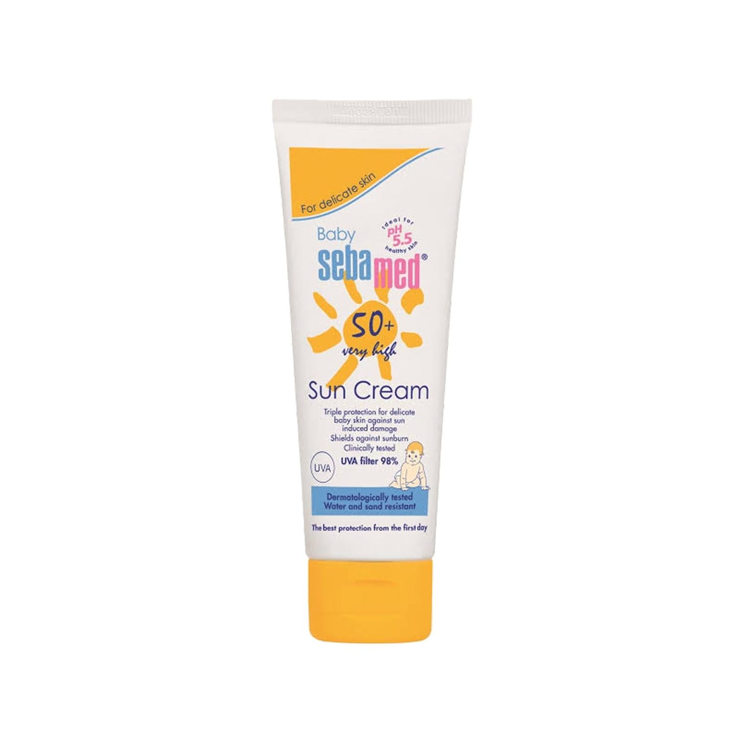 Sebamed Baby Sunscreen Lotion SPF50 - Gentle, Multi-Purpose Protection for Infants - 75ml Sebamed SPF50 Baby Sunscreen Lotion - Safe & Gentle baby sunscreen, SPF50 sunscreen lotion, Sebamed baby sunscreen, gentle sunscreen for infants, dermatologically tested sunscreen, baby sun protection, sun lotion for babies, Sebamed SPF50, multi-purpose sun protection