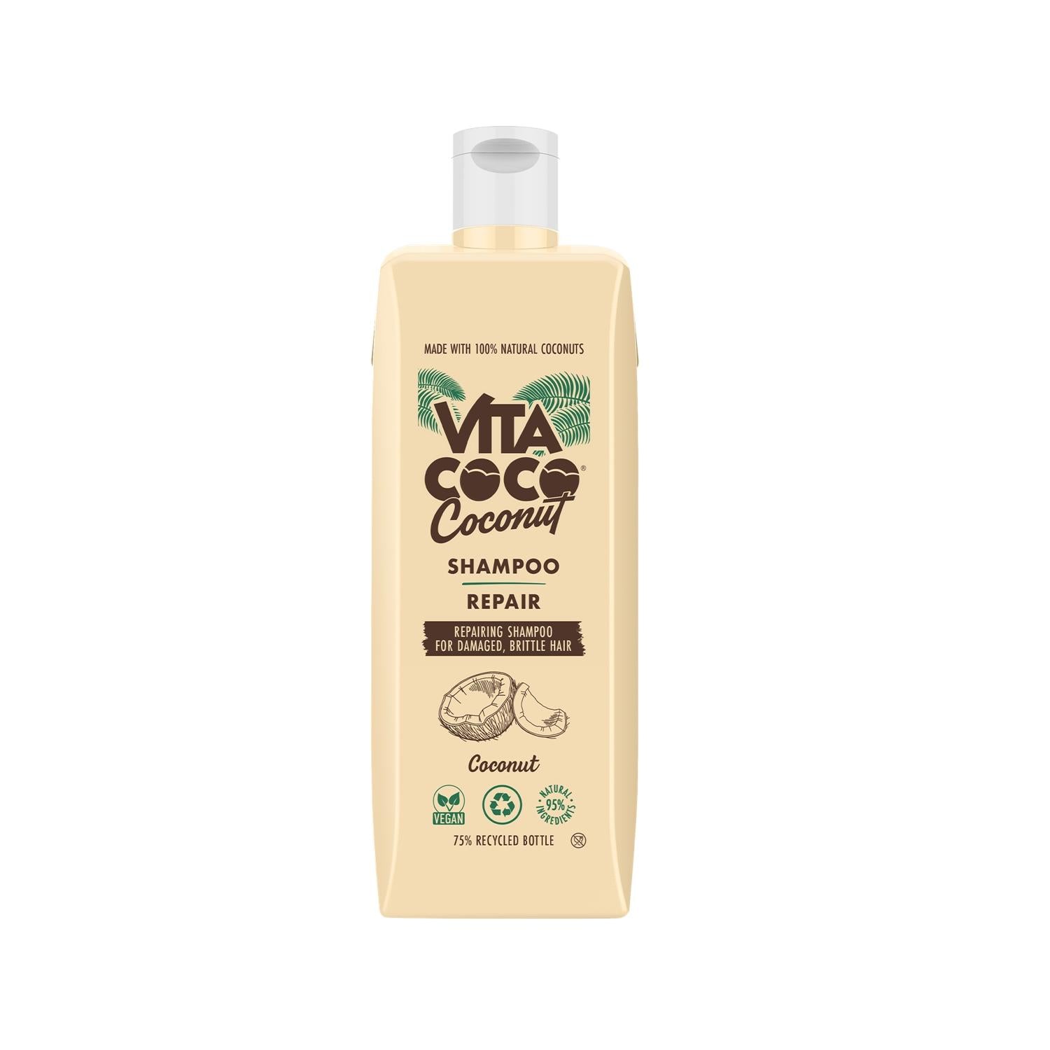 Vita Coco Damaged Hair Shampoo - Repair & Nourish - 400ml, 13.53 fl oz Vita Coco Damaged Hair Shampoo - 400ml Repair & Nourish damaged hair shampoo, hair repair shampoo, Vita Coco shampoo, onarıcı bakım şampuanı, 400 ml shampoo, hair care, coconut shampoo, repair shampoo, nourishing shampoo, hair repair, hair nourishment, Vita Coco, coconut-based hair care