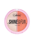 Callista Shine Fun Face Duo Blush & Highlighter Palette 120