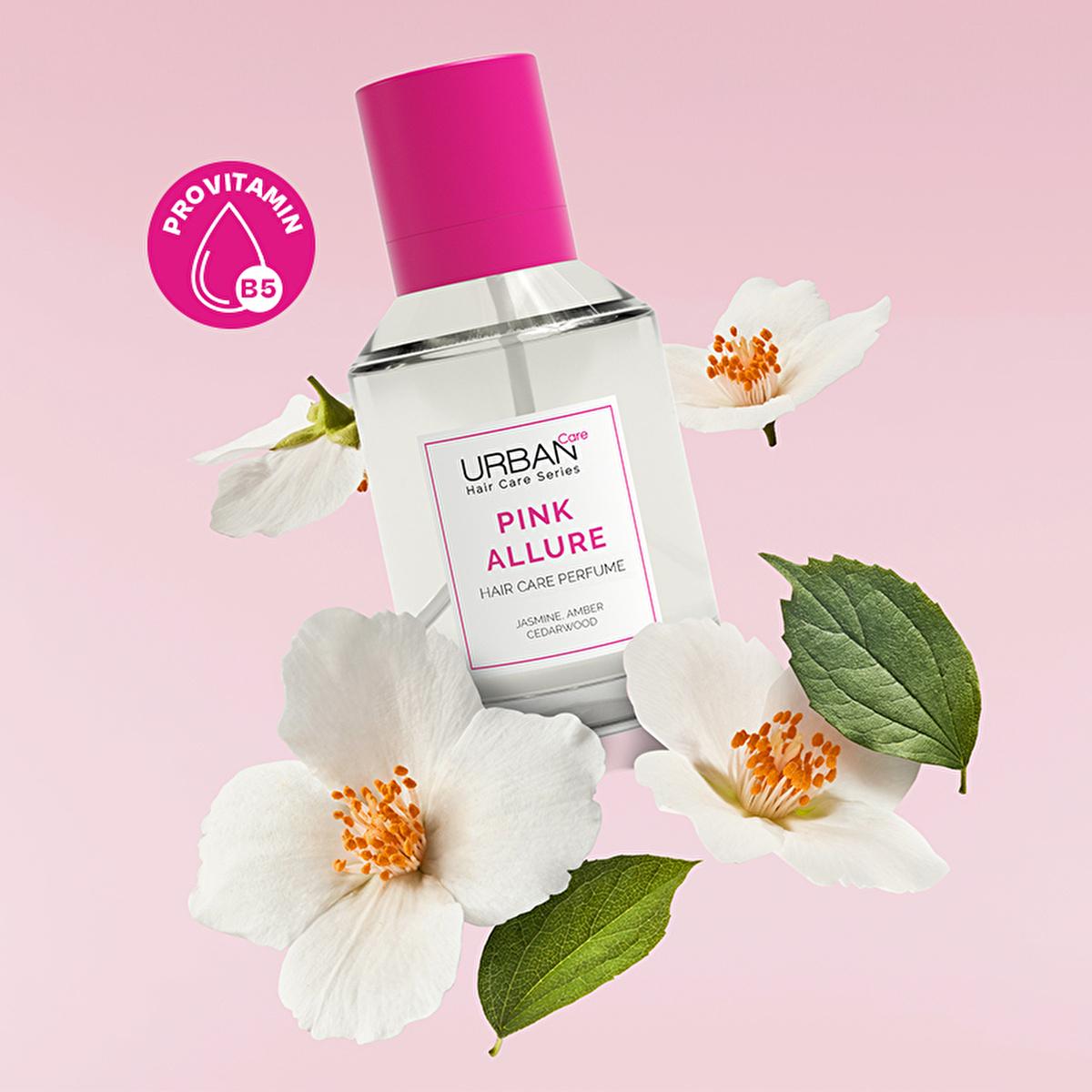 Urban Care Pink Allure Hair Perfume 50ml - Long-Lasting Fragrance with Provitamin B5 Urban Care Pink Allure Hair Perfume - Long-Lasting & Nourishing hair perfume, scented hair care, long-lasting hair fragrance, Provitamin B5 hair care, fragrant hair products, hair fragrance, luxury hair care, nourishing hair perfume, jasmine hair scent, amber hair fragrance, cedar hair perfume, healthy hair products