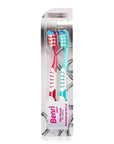 Benri Manual Toothbrush for Adults - ISO Compliant, Soft Bristles, Rubber Grip - Toothpaste