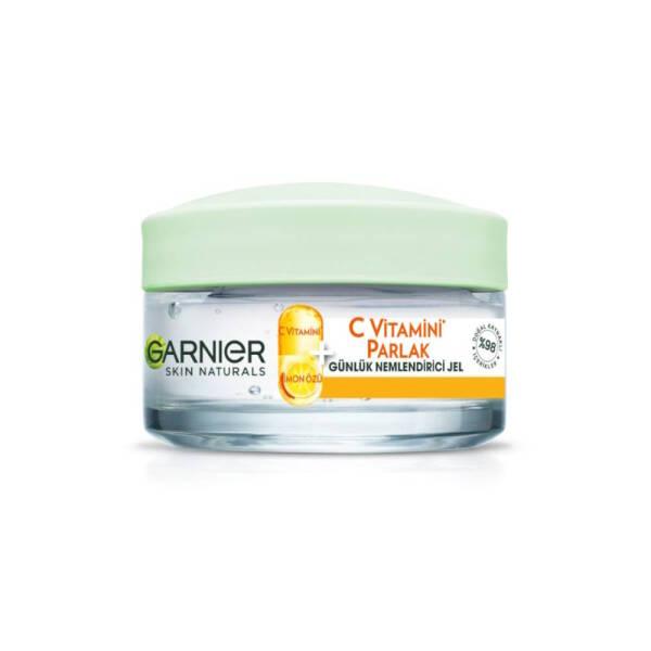 Garnier Skin Naturals Vitamin C Daily Moisturizing Gel for Normal Skin - 1.69 fl oz, Natural Skincare with - Face Cream