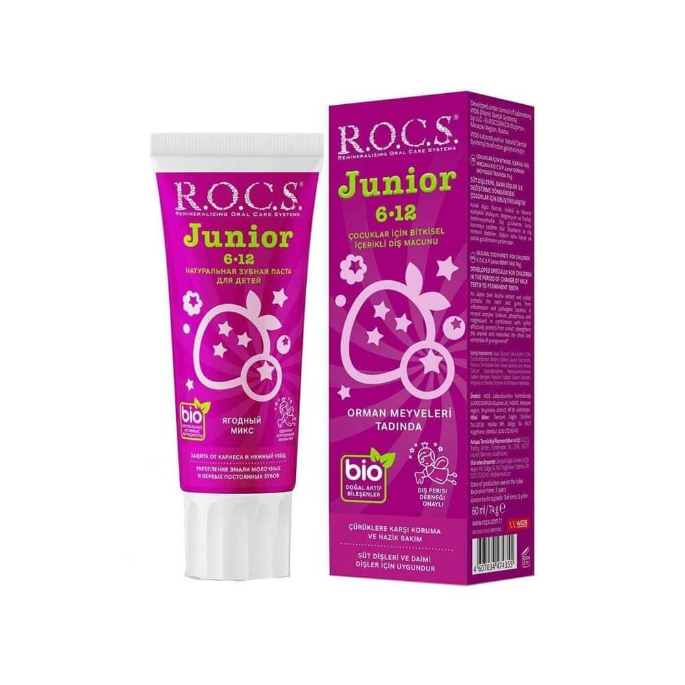 rocs junior toothpaste forest fruits flavor 60 ml, rocs junior children's herbal toothpaste ROCS Junior Toothpaste - Forest Fruits Flavor | 60 ml ROCS Junior Toothpaste - Forest Fruits Flavor rocs, children-toothpaste, herbal-toothpaste, cavity-protection, oral-care, forest-fruits, kids-health, dental-hygiene, natural-ingredients, ai-generated