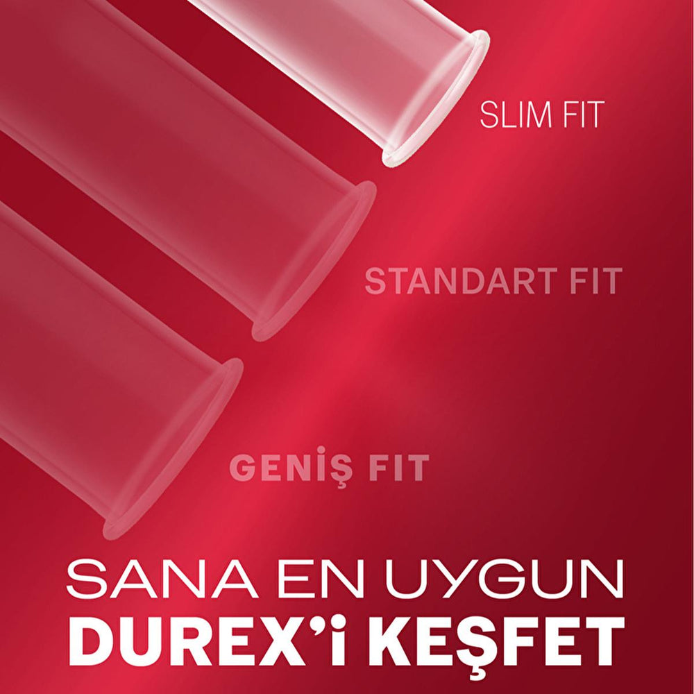 Durex Slim Fit Condoms - Lubricated, Safe Sex Products for Enhanced Sensitivity - 16 Count - view 2