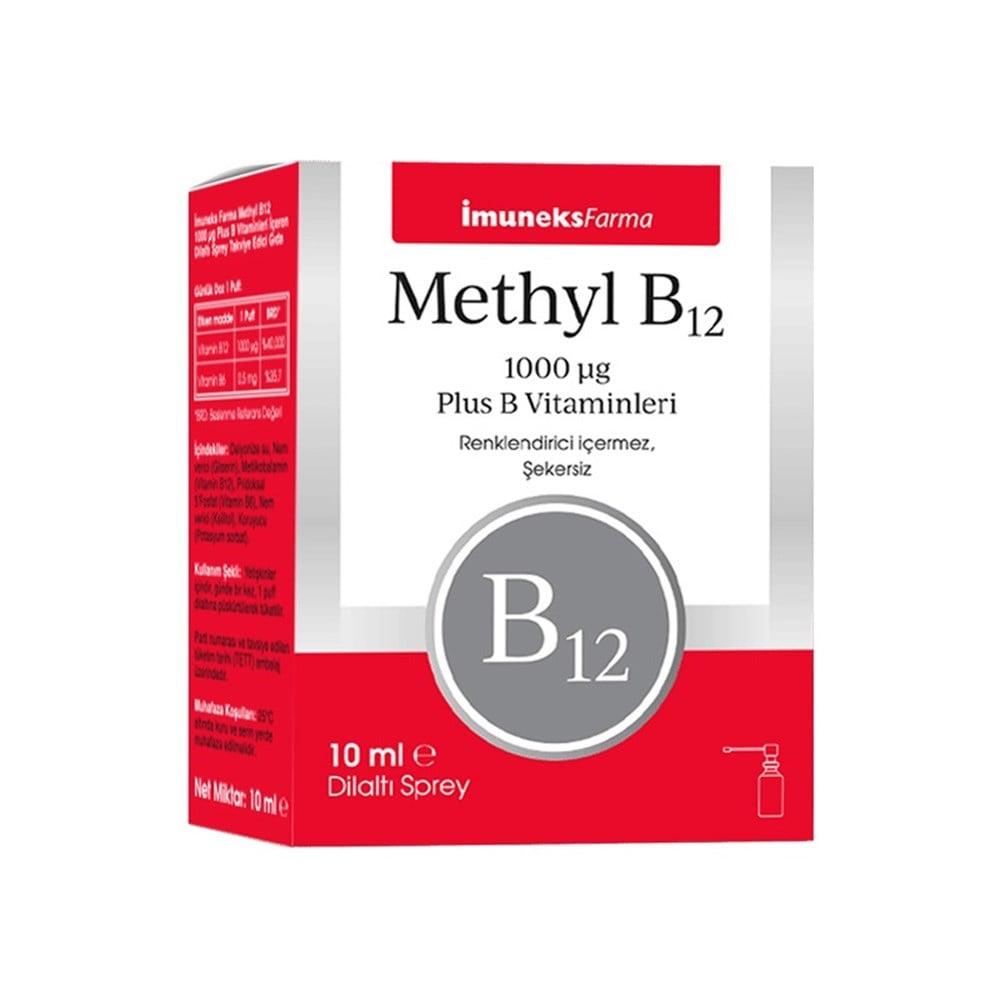 İmuneks Farma Vitamin B12 Supplement 1000 mcg Methyl B12 Sublingual Spray - Boost Energy, Supports Nervous System, Convenient 10 ml Bottle İmuneks Farma Vitamin B12 1000 mcg Sublingual Spray - Boost Energy & Supports Nervous System Vitamin B12 Supplement, Methyl B12 Sublingual Spray, 1000 mcg B12, İmuneks Farma, Vitamin B12 Deficiency Treatment, Vegan Supplements, Vegetarian Supplements, Energy Boost, Nervous System Support, Sublingual Supplements, B Vitamins, Dietary Supplements, Health Supplements, Wellne