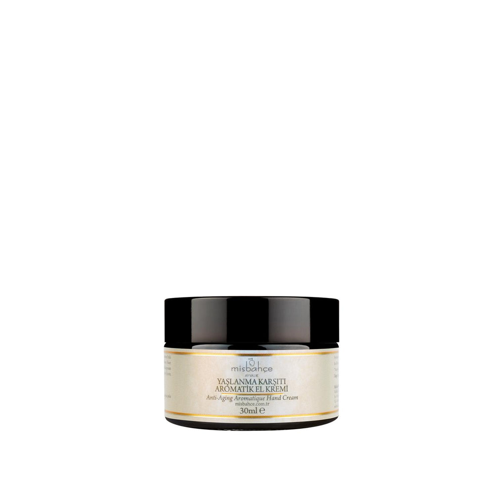 Misbahçe Anti-Aging Hand Cream 30ml - Moisturizing & Aromatic Hand Care Misbahçe Anti-Aging Hand Cream 30ml - Moisturize & Rejuvenate anti-aging hand cream, aromatic hand cream, moisturizing hand cream, Misbahçe hand cream, hand skincare products, skincare, hand care, aromatherapy, dry skin relief, fine lines reduction, skin elasticity improvement, travel skincare, daily moisturizer