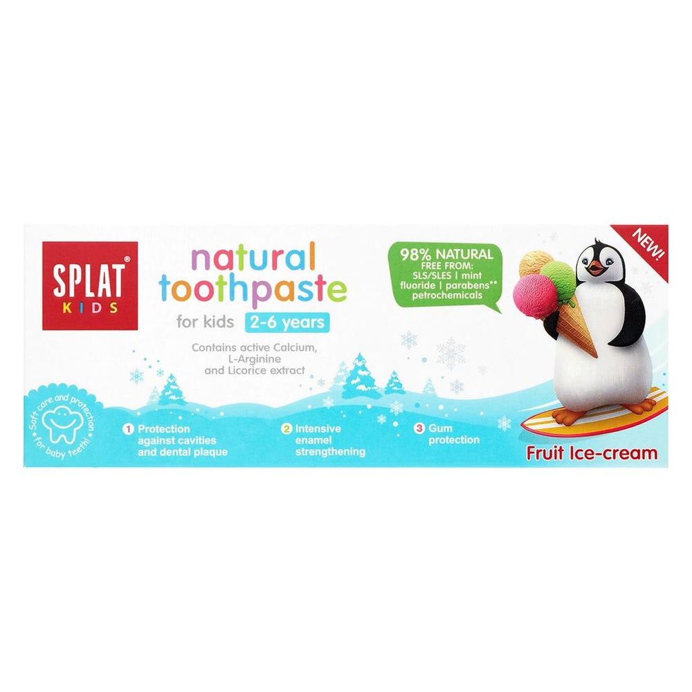 Splat Kids Fruit Ice Cream Toothpaste for Ages 2-6 50 ml