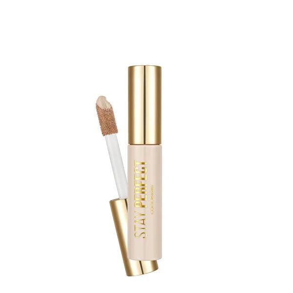Flormar Stay Perfect Concealer: High Pigment, 24H Wear, Semi-Matte Finish - Camouflage Dark Circles & Blemishes Flormar Stay Perfect Concealer: High Pigment, Long-Lasting concealer, high pigment concealer, semi-matte concealer, long-lasting concealer, creamy concealer, dark circle concealer, flormar concealer, stay perfect concealer, makeup, blemishes, dark circles, flawless complexion, natural look, moisturizing concealer, cosmetic, beauty, face makeup, high coverage, oil control, radiant skin, jumbo appli