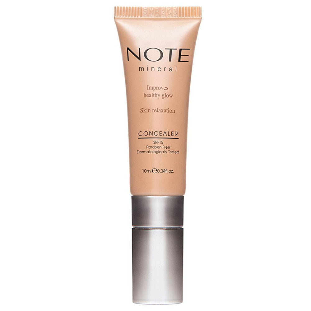 Note Mineral Concealer: Natural Dark Circle & Anti-Aging Coverage with Vitamin E - Paraben & Cruelty-Free Note Mineral Concealer: Natural Coverage & Dark Circle Reduction mineral concealer, natural concealer, paraben free concealer, cruelty free concealer, concealer for sensitive skin, dark circle concealer, vitamin E concealer, Note concealer, coral seaweed concealer, concealer for aging skin, concealer, makeup, beauty, natural makeup, sensitive skin, dark circles, anti-aging, vitamin E, coral seaweed, par