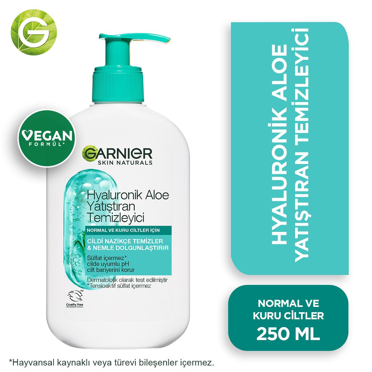 Garnier Hyaluronic Aloe Vera Facial Cleanser: Hydrating, Soothing Vegan Face Wash for Sensitive Skin - Sulfate-Free, 8.45 fl oz Garnier Hyaluronic Aloe Cleanser | Hydrating Vegan Face Wash hyaluronic acid cleanser, aloe vera facial cleanser, vegan face wash, sulfate-free cleanser, hydrating face wash, soothing facial cleanser, sensitive skin cleanser, Garnier cleanser, face wash, cleanser, facial cleanser, hyaluronic acid, aloe vera, glycerin, vegan, sulfate-free, hydrating, soothing, sensitive skin, skin c