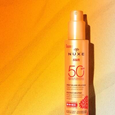 Nuxe SPF 50 Sunscreen Lotion for Face and Body - Natural, Hypoallergenic, Water-Resistant Protection - view 4