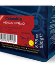 Moliendo Colombian Coffee - Arabica Ground Coffee for Rich Flavor (250g) Moliendo Colombian Arabica Coffee - Rich Flavor Colombian coffee, Arabica coffee, ground coffee, filter coffee, specialty coffee, coffee enthusiasts, high-quality coffee, rich flavor, smooth coffee, chocolate notes, hazelnut notes, cocoa aroma, medium-high body, coffee connoisseur, coffee lovers
