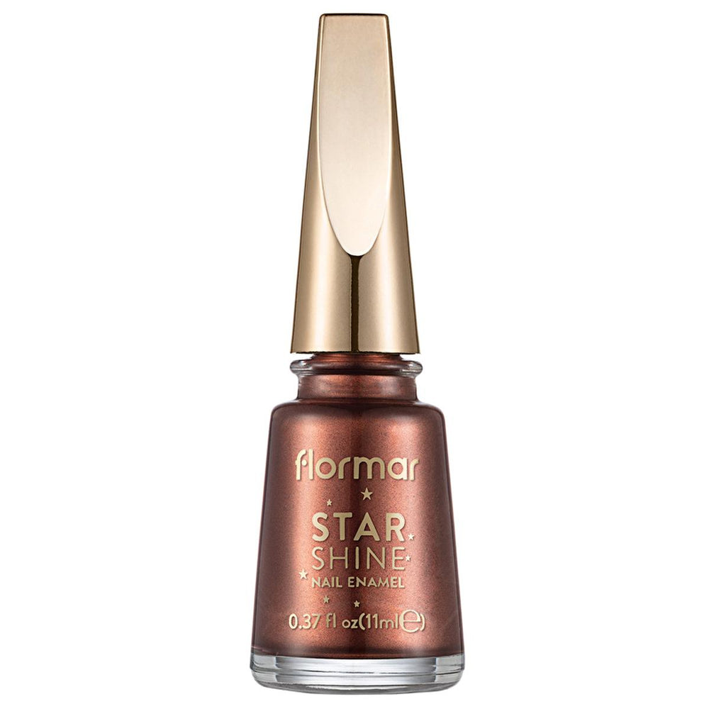 Flormar Star Shine Metallic Nail Polish - Bronze Flash, Long-Lasting, High Pigmentation - Nail Polish