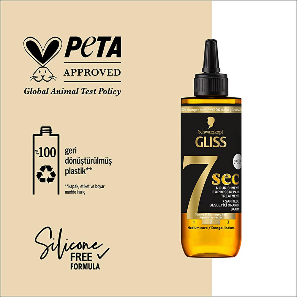 Gliss 7 Sec - 7 Second Express Nourishing Hair Cream for Dry & Damaged Hair, 6.76 fl oz - view 3