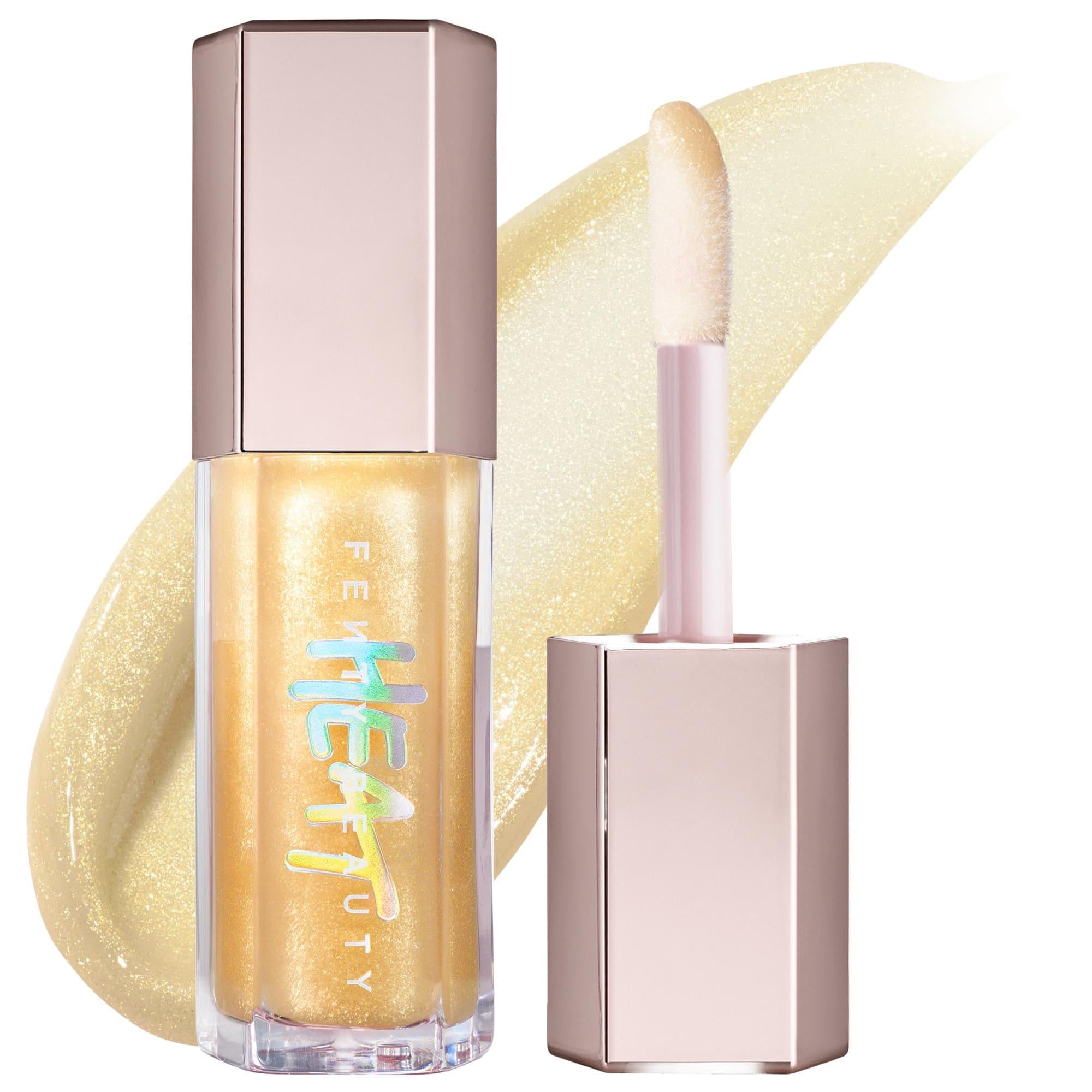 Fenty Beauty Gloss Bomb Heat: Universal Lip Luminizer &amp; Plumper for Fuller, Shinier, Cruelty-Free Lips with Shea Butter &amp; Vitamin E Fenty Beauty Gloss Bomb: Get Fuller, Shinier Lips - Lip Plumper lip plumper, lip luminizer, gloss bomb heat, fuller lips, shiny lip gloss, shea butter lip gloss, vitamin E lip plumper, cruelty-free lip gloss, lip gloss, lip shine, lip volume, plumping gloss, moisturizing lip gloss, antioxidant lip gloss, non-sticky lip gloss, beauty, cosmetics, makeup, lip care, Fenty Beauty, R