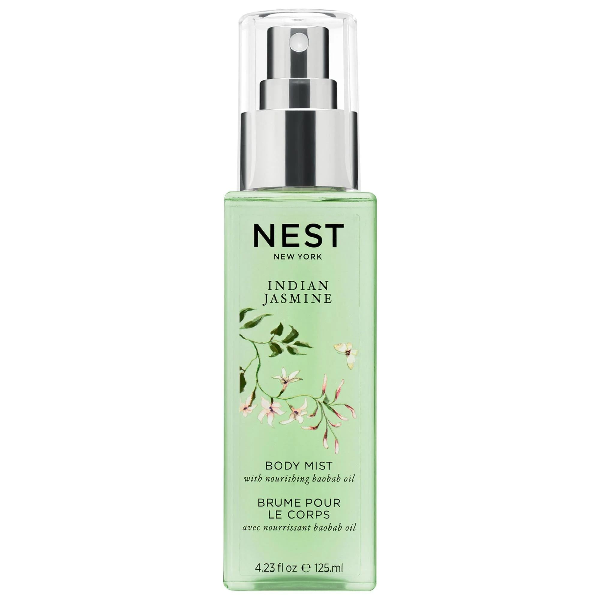 NEST New York Indian Jasmine Body Mist: Refreshing Floral Fragrance with Aloe Vera & Red Berries - Lightweight & Hydrating NEST Indian Jasmine Body Mist: Refreshing Floral Scent Indian Jasmine Body Mist, Jasmine fragrance, Floral body spray, Lightweight body mist, Red berries perfume, Aloe vera body mist, NEST New York body mist, Refreshing body fragrance, body mist, floral fragrance, jasmine, red berries, aloe vera, baobab oil, lightweight, refreshing, skin hydration, fragrance layering, women's fragrance,