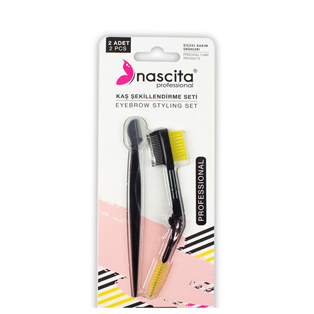 Nascita Eyebrow Shaping Set - Precise Grooming Kit with Face Razor & Dual-Ended Comb Brush - Eyebrow Pencil