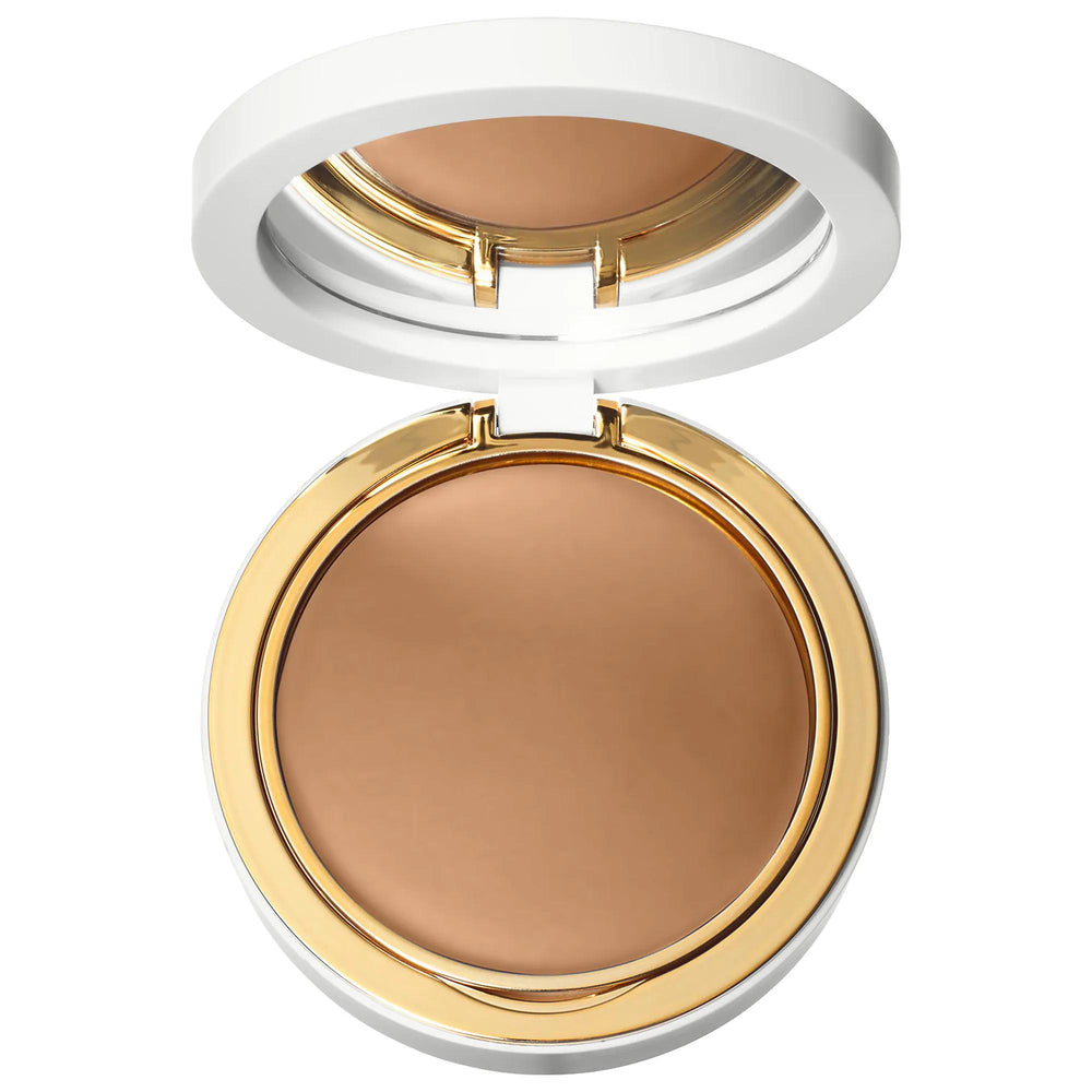 Fenty Beauty Crème to Powder Skin Foundation - Natural Finish, Medium Coverage, Vegan & Cruelty-Free Fenty Beauty Crème to Powder Foundation - Natural Finish & Vegan cream to powder foundation, natural finish foundation, medium coverage foundation, vegan foundation, cruelty-free foundation, foundation for normal oily skin, foundation for dark skin tones, makeup, face makeup, cosmetics, skincare-infused makeup, clean beauty, inclusive beauty products