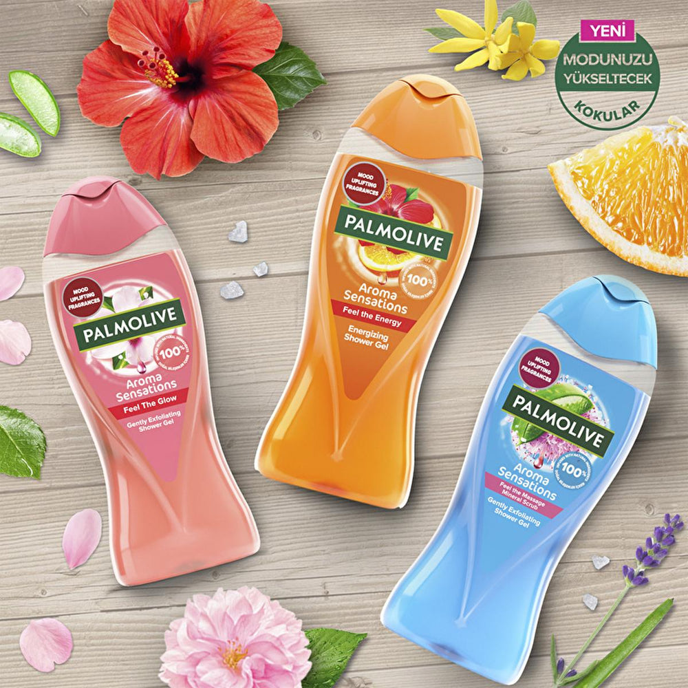 Palmolive Aroma Sensations Energizing Bath and Shower Gel with Amber Flower Extract - Natural Ingredients, Scented - view 5