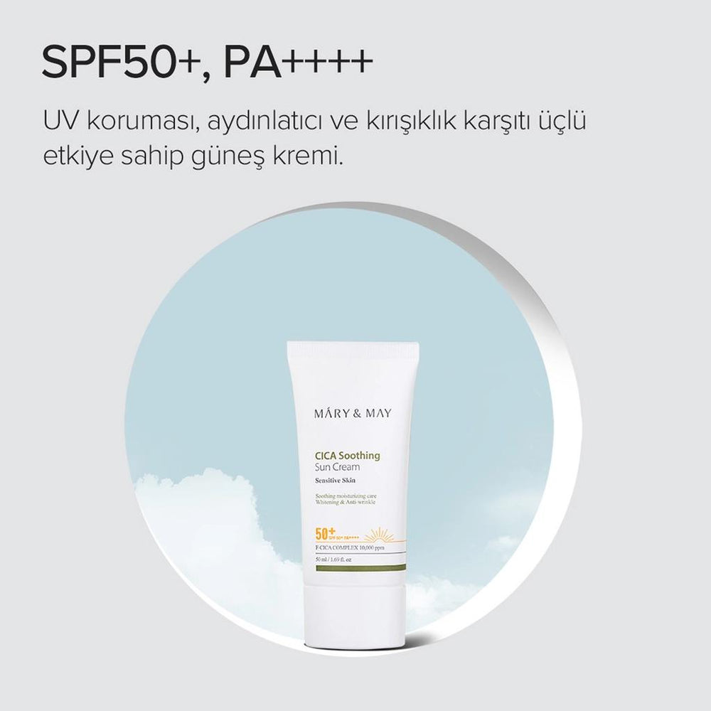 Mary & May Vegan Cica Sun Cream SPF 50+ PA++++ 50ml