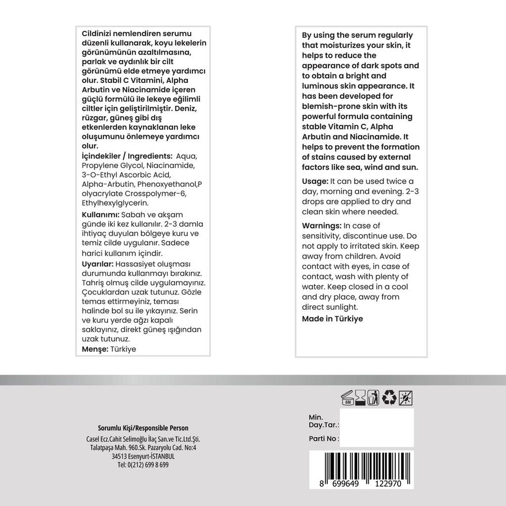 Dermoten Vitamin C Brightening & Dark Spot Serum 30 ml