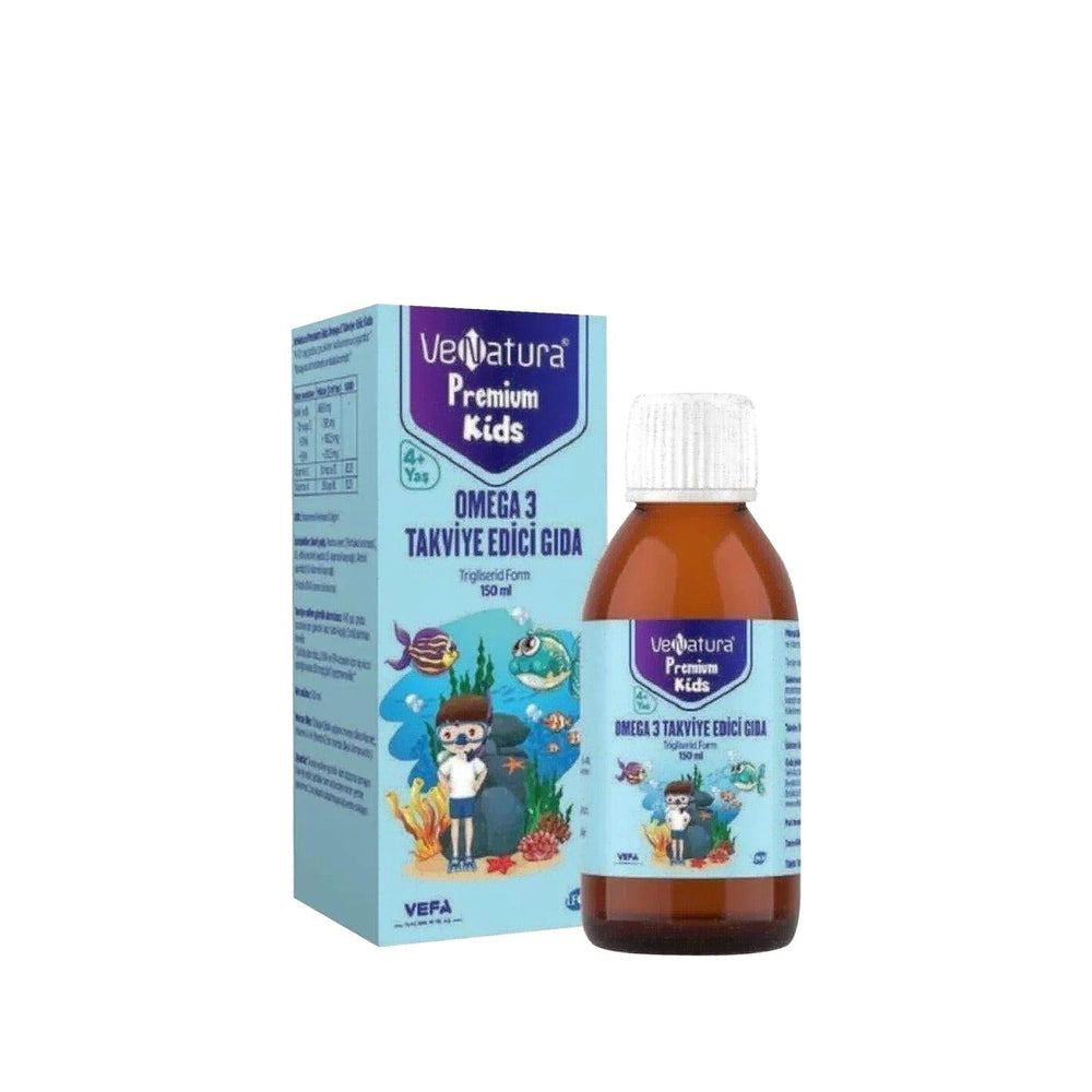 VeNatura Kids Premium Omega 3 Supplement: Delicious Orange Flavor for Brain & Immune Support (150ml) - image 3