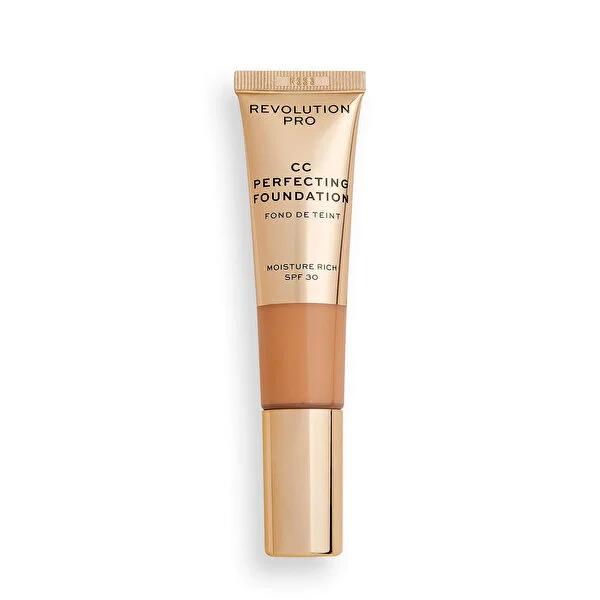 Revolution Pro CC Perfecting Foundation SPF 30 - Anti-Aging Hyaluronic Acid & Collagen Enriched CC Cream for Dry & Combination Skin Revolution Pro CC Cream Foundation SPF 30 - Anti-Aging & Hydrating Makeup CC Cream Foundation, SPF 30 Foundation, Anti-Aging Foundation, Hyaluronic Acid Cosmetics, Collagen Enriched Foundation, Dry Skin Solution, Combination Skin Care, Long Lasting Makeup, Anti-Wrinkle Cream, Luxurious Makeup, Makeup for Dry Skin, Flawless Coverage, Sun Protection Makeup, Hyaluronic Acid Founda