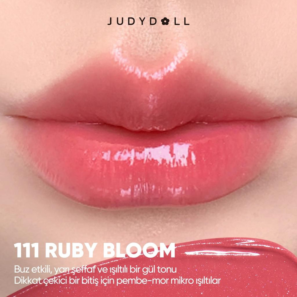 Judydoll Stay Shine PDRN Moisturizing Semi-Gloss Lipstick 111 Ruby Bloom