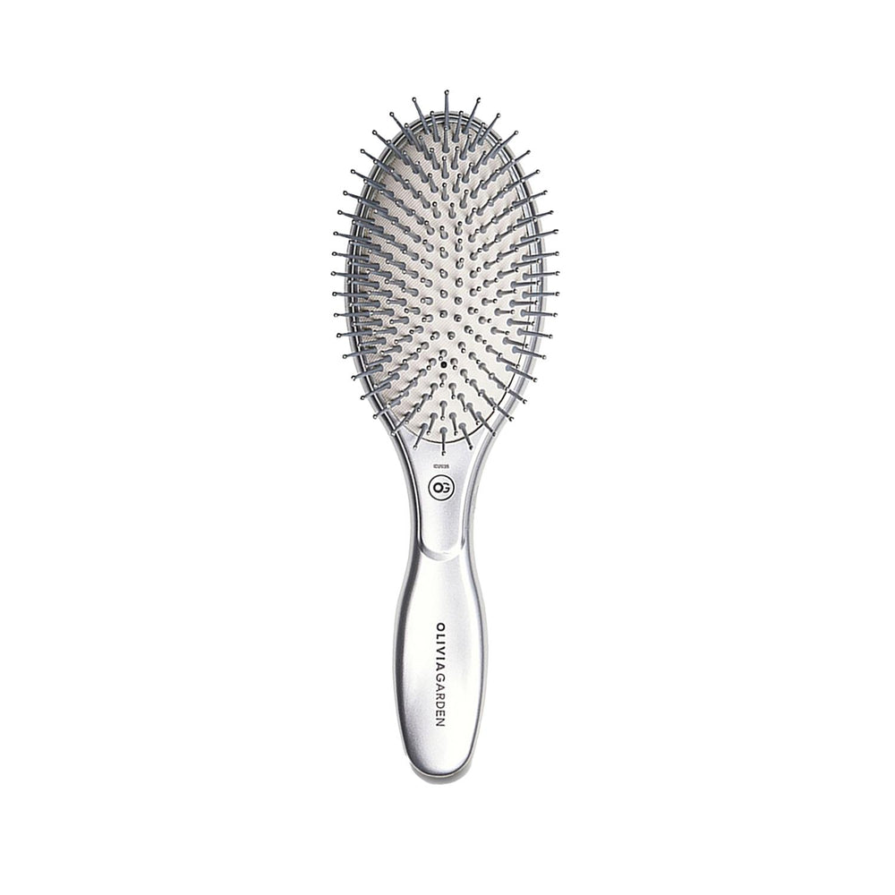 Olivia Garden Expert Care Oval Nylon Bristles Hair Brush - Professional Detangling & Styling Tool - Hair Accessories