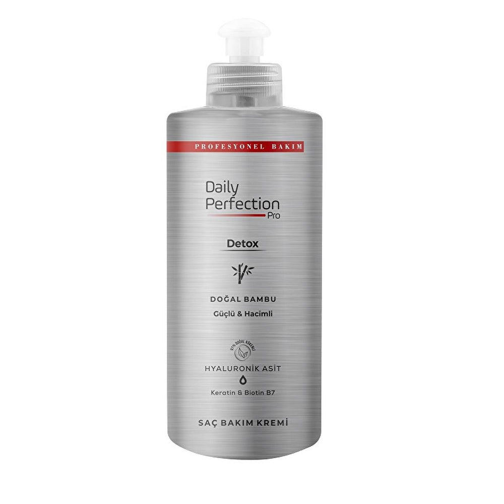 Daily Perfection Pro Detox Hair Care Cream with Natural Bamboo & Keratin - Nourishing, Moisturizing, and - Hair Mask