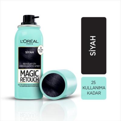 Loreal Paris Magic Retouch Hair Touch-up Spray - Black, Instantly Covers Gray Roots, Suitable for All Hair Types Loreal Paris Magic Retouch Hair Touch-up Spray - Instant Gray Root Cover hair touch-up spray, gray root cover, temporary hair color, Loreal Paris Magic Retouch, black hair spray, hair care, cosmetic spray, gray hair solution, easy hair touch-up, quick hair color fix, convenient hair care, on-the-go hair touch-up, natural hair color match, salon visit alternative