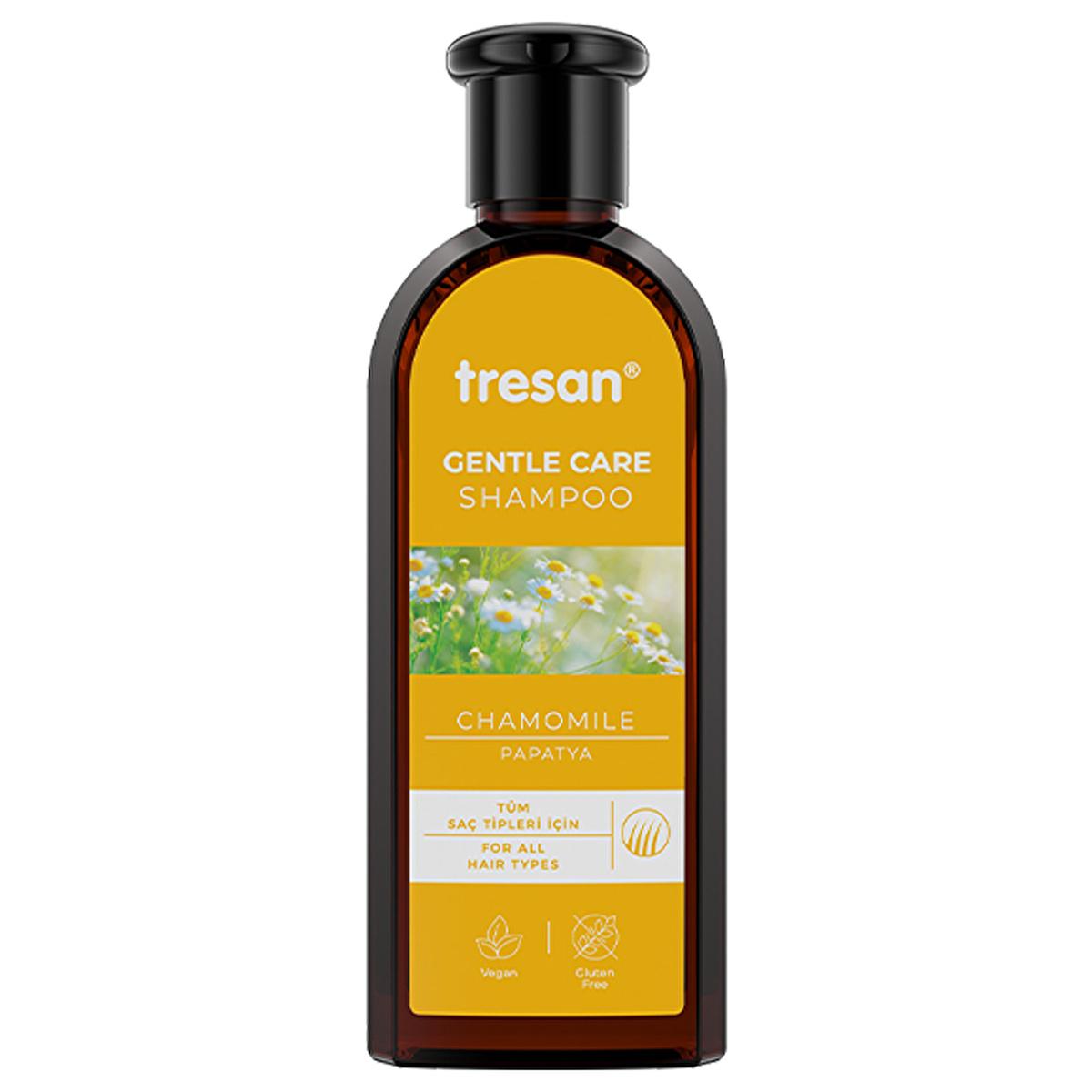 Tresan Chamomile Shampoo - Gently Softens, Moisturizes & Brightens Blonde & Fine Hair - Natural Daily Hair Care, 10.14 fl oz Tresan Chamomile Shampoo: Gentle Moisture & Shine for Blonde Hair Chamomile shampoo, Gentle shampoo, Softening shampoo, Moisturizing shampoo, Shampoo for blonde hair, Shampoo for fine hair, Natural shampoo, Daily use shampoo, Hair care, Tresan shampoo, blonde hair, fine hair, treated hair, dry hair, damaged hair, hair cleanser, hair treatment, gentle cleanser, soothing shampoo, moistu