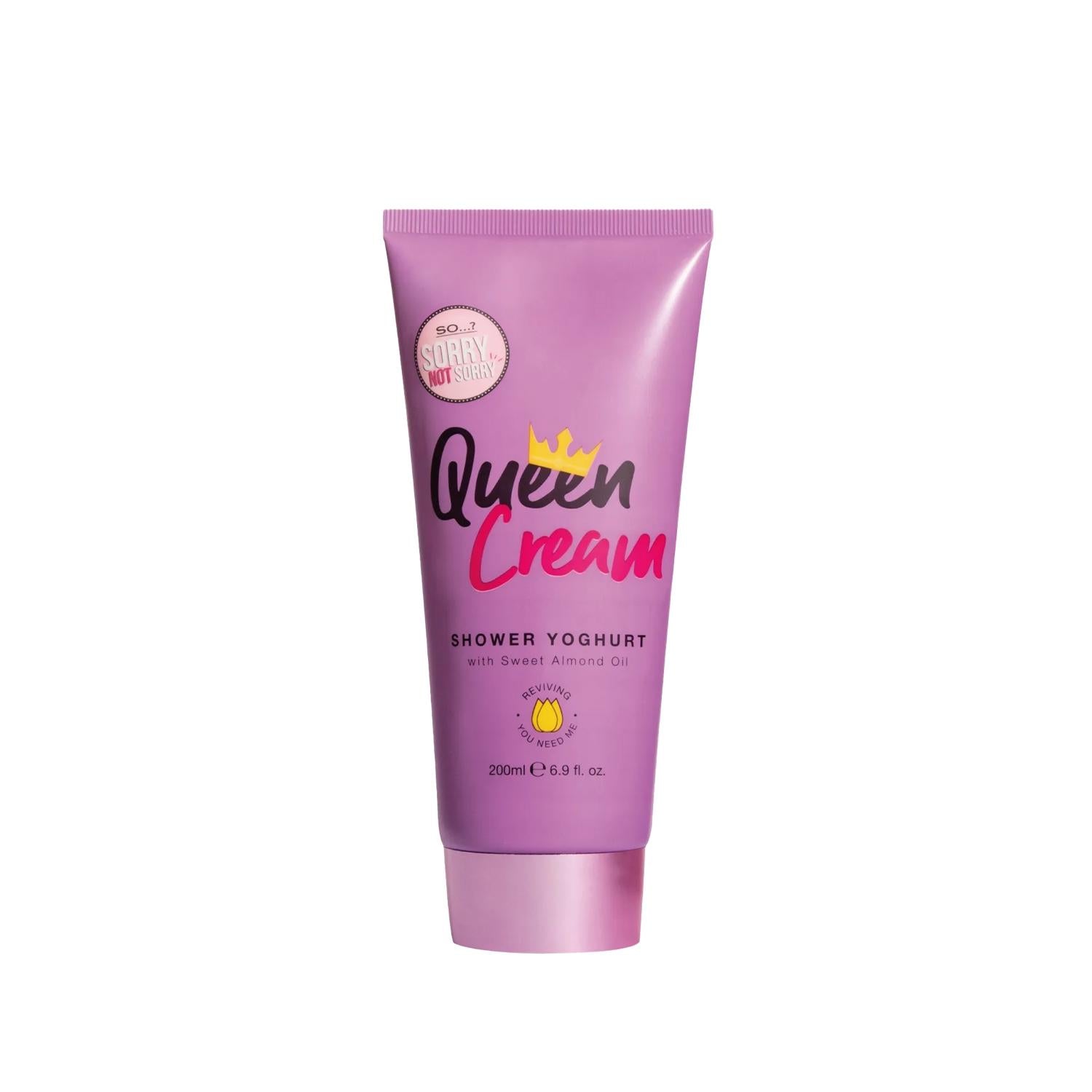 So...? Sorry Not Sorry Queen Cream Shower Yoghurt Duş Jeli 200 ml - Moisturizing Shower Gel for Soft Skin So...? Sorry Not Sorry Queen Shower Gel - Moisturizing & Nourishing Shower Gel, Cream Shower Yoghurt, Duş Jeli, So...? Sorry Not Sorry Queen, Moisturizing Shower Gel, Hydrating Shower Products, Yoghurt Scented Shower Gel, Soft Skin Shower Gel, Nourishing Shower Products, Personal Care, Skincare, Shower Routine Essentials, Moisturizing Skincare