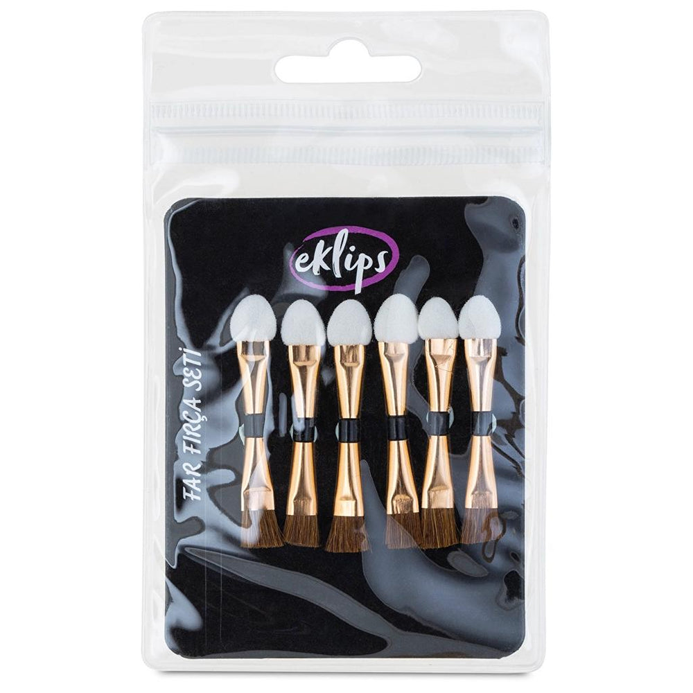 Eklips 6-Piece Eyeshadow Brush Set for Flawless Eye Makeup