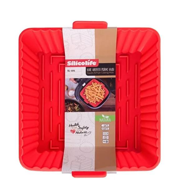 Silicolife Reusable Air Fryer Silicone Liner: Square, Heat Resistant, and Non-Stick Cooking Container for Air Fryers & Ovens Silicolife Air Fryer Liner: Reusable, Non-Stick, Easy Clean! air fryer container, air fryer silicone liner, reusable air fryer insert, oven safe silicone mold, square air fryer accessories, heat resistant cooking container, non-stick air fryer pan, air fryer accessory, reusable cooking container, heat resistant liner, non-stick liner, silicone cooking mold, square air fryer, oven safe