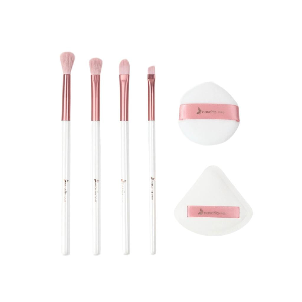 Nascita 4-Piece Makeup Brush &amp; 2-Piece Puff Set