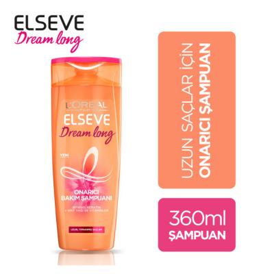 loreal dream long repair shampoo 360ml front view, loreal dream long repair shampoo 360ml back view Loreal Dream Long Repair Shampoo - Hair Repair | 360ml Loreal Dream Long Repair Shampoo 360ml loreal, shampoo, hair-care, repair-shampoo, dream-long, women, hair-nourishment, split-end-repair, long-hair, ai-generated