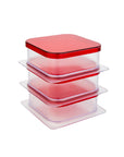 Decobella Breakfast Set - 3 Piece Serving Dishes with Lids, Food Storage, Dishwasher Safe Kitchenware - view 4